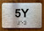 Apartment Number 5Y Ada Sign