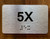 Apartment Number 5X Ada Sign