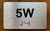 Apartment Number 5W Ada Sign