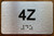 Apartment Number 4Z Ada Sign
