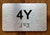 Apartment Number 4Y Ada Sign