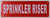 FIRE DEPT SIGNAGE Sprinkler Riser