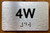 Apartment Number 4W Ada Sign