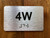 Apartment Number 4W Compliance Sign