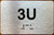 Apartment Number 4U Sign