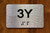 Apartment Number 3Y Braille Sign