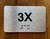 Apartment Number 3X Safety Sign