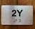 Apartment Number 2Y Compliance Sign