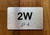 Apartment Number 2W Safety Sign