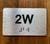 Apartment Number 2W Compliance Sign