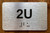 Apartment Number 2U Compliance Sign