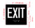 Exit Level Sign Elevator Jamb Plate Braille Sign