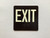 Exit Level Sign Elevator Jamb Plate Compliance Sign