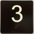 Elevator 3 Sign Elevator Jamb Plate Sign