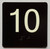 Elevator 10 Sign Elevator Jamb Plate Braille Sign