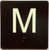 M 4X4 Sign with Raised Letters & Grade 2 Sign