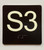 S3 Sign with Raised Letters Hpd Sign