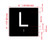L Sign with Raised Letters Hpd Sign