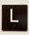 L Sign with Raised Letters Safety Sign