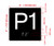 P1 Sign with Raised Letters Hpd Sign