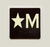 Star M Sign with Raised Letters Safety Sign