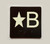 Star B Sign with Raised Letters & Grade 2 Safety Sign