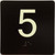 5 Sign with Raised Letters Sign