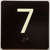 7 Sign with Raised Letters Sign