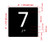 7 Sign with Raised Letters Safety Sign