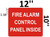 FIRE Alarm Control Panel Inside  - Reflective !!!  Signage