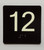12 Sign with Raised Letters Safety Sign