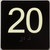 20 Sign with Raised Letters Sign