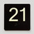 21 Sign with Raised Letters Compliance Sign
