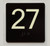 27 Sign with Raised Letters Ada Sign