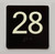28 Sign with Raised Letters Compliance Sign