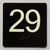 29 Sign with Raised Letters Braille Sign