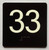 33 Sign with Raised Letters Ada Sign