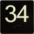 34 Sign with Raised Letters Sign