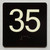 35 Sign with Raised Letters Hpd Sign
