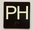 PH With Sign with Raised Letters Ada Sign