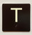 T Sign Elevator Jamb Plate Safety Sign