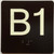 B1 Sign Elevator Jamb Plate Sign