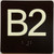 B2 Sign Elevator Jamb Plate Sign