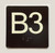 B3 Sign Elevator Jamb Plate Safety Sign