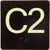 C2 Sign Elevator Jamb Plate Sign