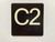 C2 Sign Elevator Jamb Plate Safety Sign