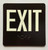 Exit Sign Elevator Jamb Plate Sign