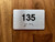 Apartment number 135 Compliance Sign