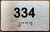 Apartment number 334 Sign