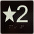 Star 3 Elevator Jamb Plate Sign